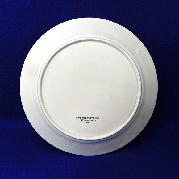 Set of 3 Fitz & Floyd Salad / Luncheon Plates Leaves & Fern 8.2" Vintage 1978 - Picture 5 of 6